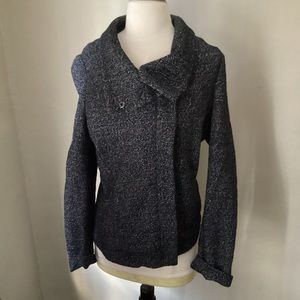 Side zipper Sweater/light coat. Can wear 2 ways.